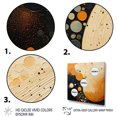 thumbnail image 3 of Designart "Orange And Black Mid Century Organic euphony" Mid-century Floater Framed Canvas Print, 3 of 7