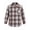 Khaki, variant on PureChapter Boys Button Down Shirt Plaid Long Sleeve Shirt with Letter Embroidery, Casual Boys Shirts for 7-15 Years