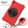 thumbnail image 7 of Allytech Samsung Galaxy Tab A 8.0 2019 Released SM-T290 T295, Heavy Duty Protection Adjustable Shoulder Strap Kickstand EVA Rubber Kids Friendly Cover for Galaxy Tab A 8.0 2019, Red/Black, 7 of 7