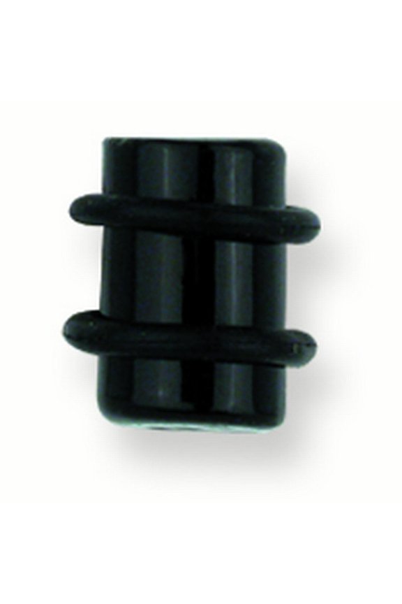 Pyrex Glass Plugs Solid Colors 0G (8.2mm) 1/2 (13mm) Long w 2 black o-r