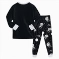 thumbnail image 6 of HFHAPW Toddler Girl Boys Pajamas Set Kids PJs Fall Winter Sleepwear 2 Piece Long Sleeve Top and Pants Jammies, 6 of 8