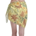 thumbnail image 2 of Bingfone Floral with Butterflies Women's Sarong Swimsuit Cover Ups Bathing Suit Coverups Chiffon Beach Wrap Skirts, 2 of 7