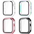 thumbnail image 1 of Compatible con Apple Watch Case de 38 mm, protector de pantalla de Apple Watch de 38 mm, cubierta protectora de parachoques de PC dura de cobertura total para Iwatch Se Series 3/2/1 Wom, 1 of 5