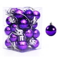 thumbnail image 1 of Bolas de Navidad 24 piezas 2 cm Mini bolas de Navidad Adornos irrompibles Adornos para fiestas de bodas y vacaciones Adornos navideños, 1 of 5