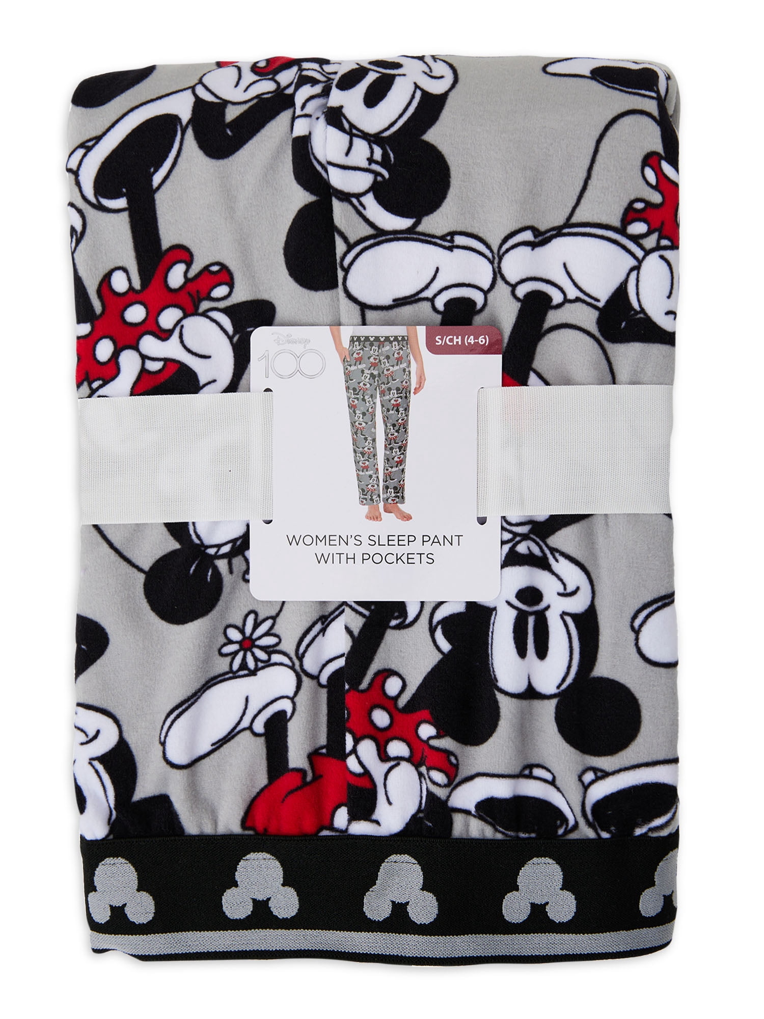 Disney Women's Mickey Mouse Plush Sleep Pants, Sizes XS-3X