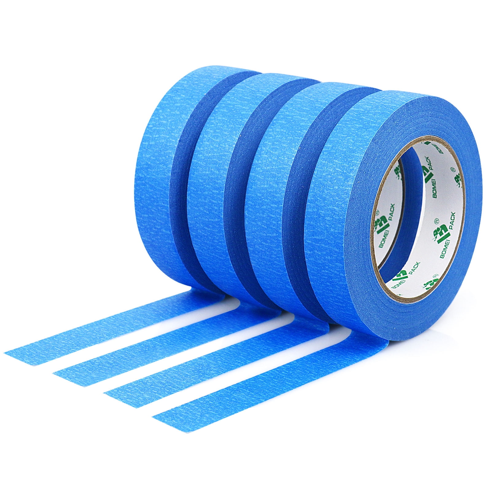 BOMEI PACK Blue Painter's Tape,4 Pack,0.94 IN x 55 YD,Decorating