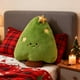 thumbnail image 4 of Sofá de almohada con diseño de reno, muñeco de nieve y árbol de Navidad peludo, serie Feliz Navidad, sofá de almohada, tela de felpa suave, decoración festiva para el hogar, cabeza de reno,, 4 of 8