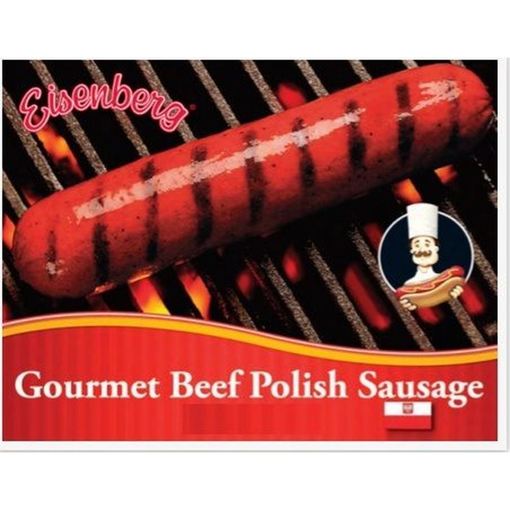 Eisenberg 51 Gourmet Beef Polish Sausage, 5 Pound 2 per case