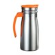 thumbnail image 4 of Hervidor aislado de acero inoxidable de 0,8 L, jarra de agua versátil para bebidas frías, Naranja con asa, 4 of 9