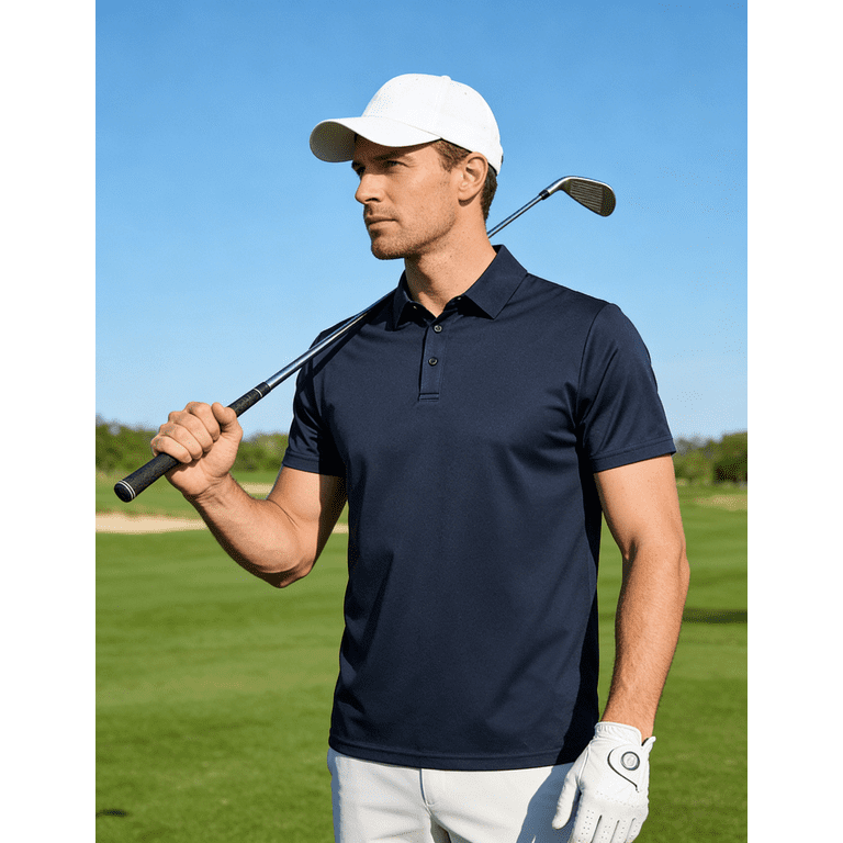 TELALEO 5-Pack Men's Quick Dry Polo Shirts photo 6