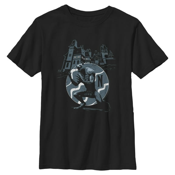 Boys Wednesday Nevermore Academy Werewolf T Shirt