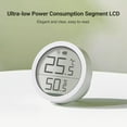 thumbnail image 2 of QingPing Smart Home LCD Temperature Humidity Monitor with Bluetooth Connectivity - White, Swiss Sensor, Long Battery Life - iOS/Android Compatible, 2 of 6