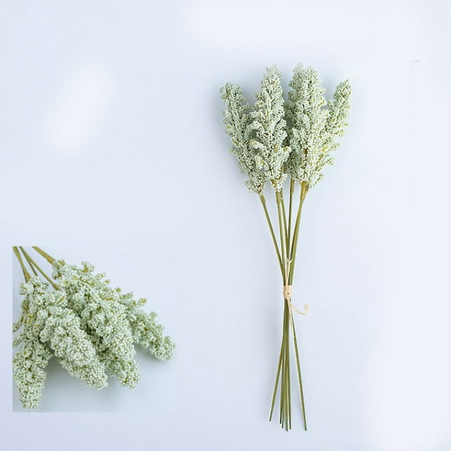 Lavanda artificial, 6 piezas de flores de lavanda artificial, flores de lavanda artificial, lavanda artificial, funcionalidad de alta precisión