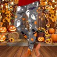 thumbnail image 2 of Gyexs Halloween Legging for Plus Women Soft Stretchy Printed Pajamas Pants Elastic Waistband Party Yoga Pants Halloween Pj Pants #01 Pink Size S, 2 of 4