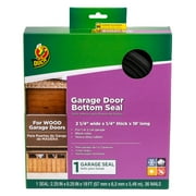 Duck Brand Wood Garage Door Bottom Seal - Black, 2 in. x .25 in. x 18 ft.