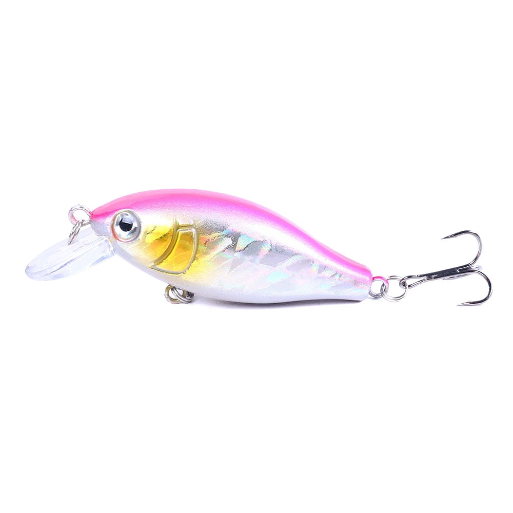 HENGJIA Crankbaits Fishing Lures, Square Bill Crankbait, Bass Fishing Lure, 3D Eyes Fishing Gear Trout Lure for Shallow Water, Freshwater, Saltwater
