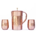 thumbnail image 1 of Juego de Jarra y Vasos de Cobre HealthGoodsIn 1.5L, 1 of 6