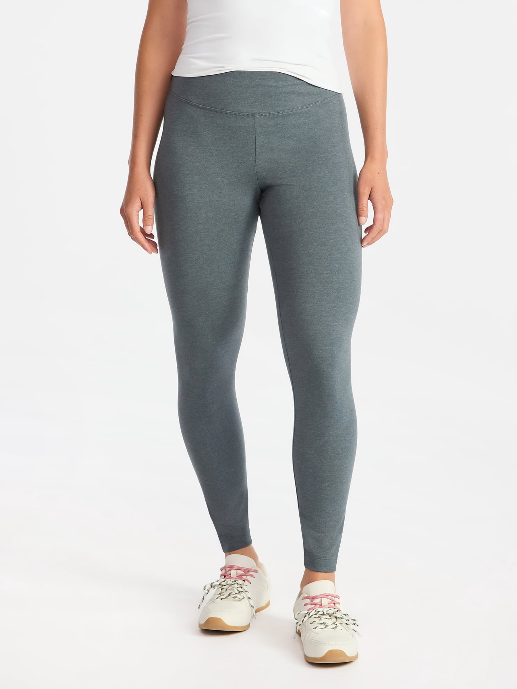 Time and Tru Women's High Rise Leggings, 27'' Inseam, 2-Pack, Sizes XS-XXXL