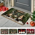 thumbnail image 2 of PEIBang Christmas Bathroom Rugs,Farmhouse Winter Gnome Bath Mat,Rustic Xmas Holiday Door Mat,Non-Slip Floor Rugs for Living Room,Bathroom, 2 of 6