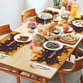 thumbnail image 2 of Ensemble de 4 Sets de Table d'Hiver Feuilles d'Érable Joyeuses de l'Action de Grâce Récolte Automne Durables en Lin 12 X 18 Pouces pour Cuisine Salle à Manger, 2 of 5