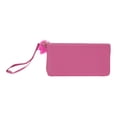 thumbnail image 4 of Unique Bargains 1 Pc Coin Purse Wallet Portable W-Shaped Corrugated Plush Ball Zipper Coin Purse Pouch Rose Red, 4 of 5