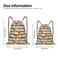 thumbnail image 2 of Kdxio Funny Chicken Pattern Drawstring Bag for Gym Sports School Travel Lightweight Sackpack with Adjustable Cords Waterproof Fabric-Small, 2 of 6