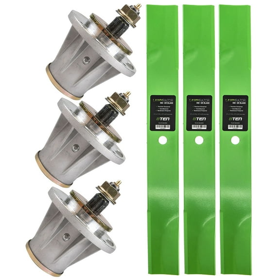 8TEN Spindle High Lift Blade Kit for Husqvarna iZ 6125 IZC 5221 LZ 6127 MK1002061