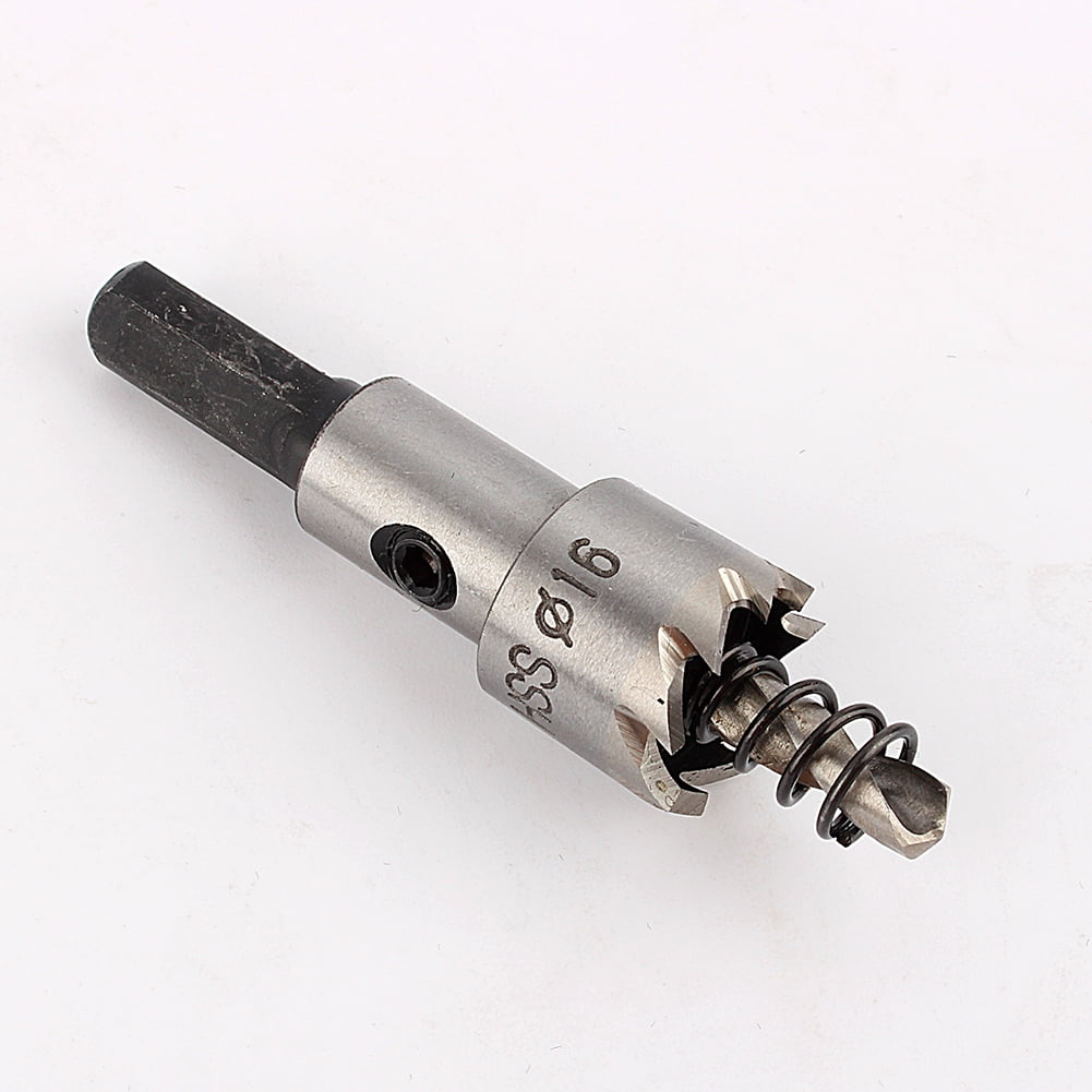 16mm Carbide Tip Hole Saw Drill Bit Cutter Tool for Metal Stainless Steel 