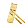 thumbnail image 1 of Juego de 2 pinzas de extensión de pestañas de Color dorado, pinzas de extensión de pestañas profesionales de acero inoxidable para volumen y clásico, 1 of 3