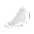 thumbnail image 2 of HONMEET Kids Jazz Dance Shoes with Ankle Support, Lightweight Canvas Split Sole Sneakers for Boys and Girls, 1 Pair, 2 of 6