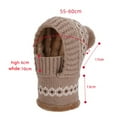 thumbnail image 3 of 3 In 1 Beanie Hat for Women Winter Fleece Lined Knit Balaclava Hat, Neck Warmer & Face Mask In One, 3 of 4