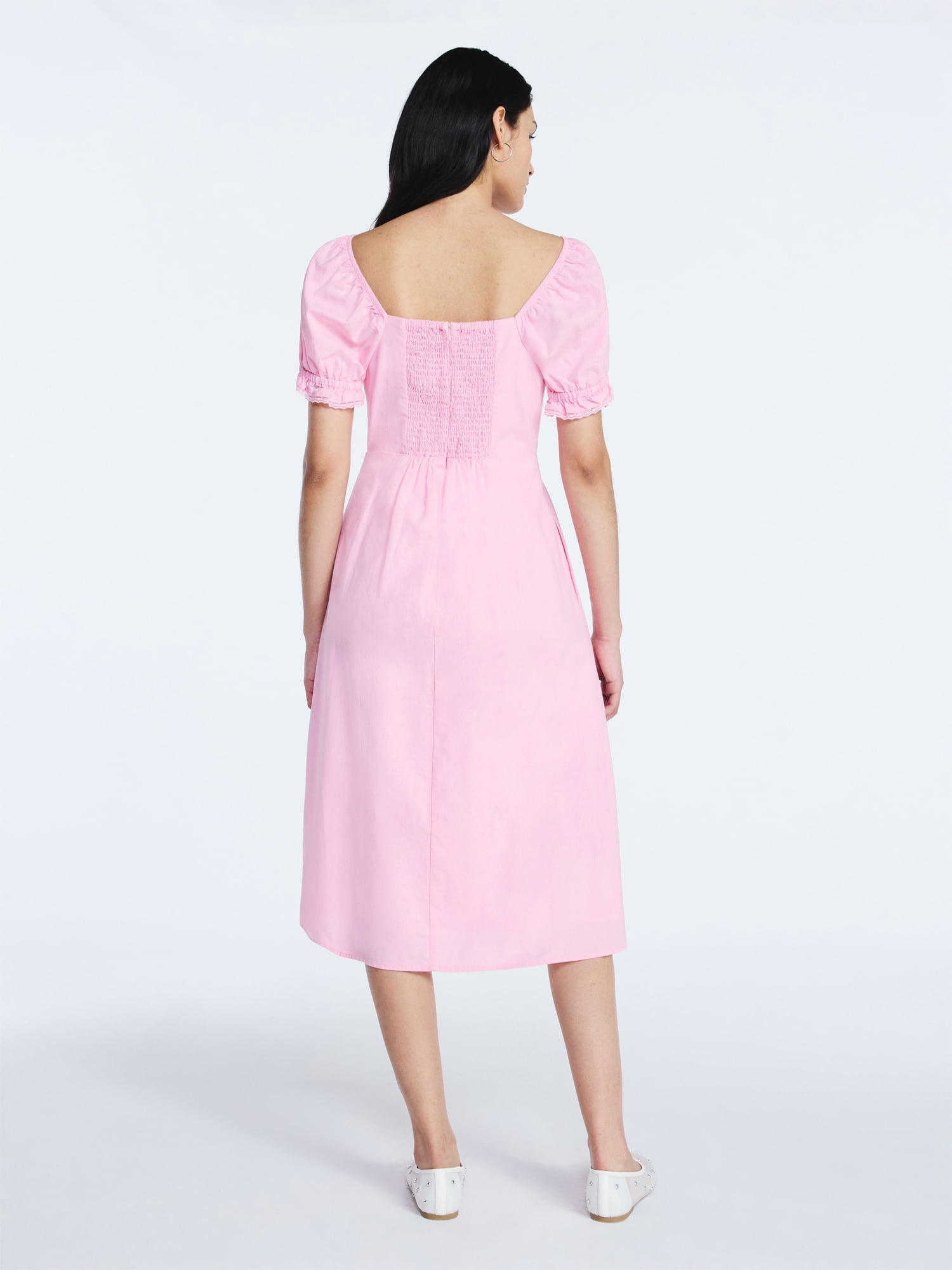 Scoop Women's and Women's Plus Lace Collar Dress, Sizes XS-4X