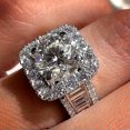 thumbnail image 3 of EOEMY 925 Sterling Silver Ring Square Zircon Crystal Ring Women Men Jewelry Sz 6-10-6, 3 of 4