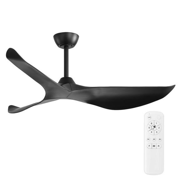 Sofucor 38 Inch Wood Ceiling Fan with Reverse Airflow Remote Control For Living Room Bedroom Dining Room(No Light)