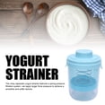 thumbnail image 3 of Greek Yogurt Strainer, 1000ml Spring Pressure Filtration Mesh Strainer for Filtering Thick Greek Yogurt Milk, 3 of 7