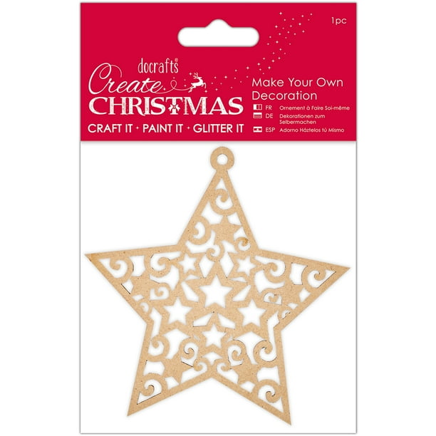 Papermania Create Christmas Make Your Own Ornament Star Walmart Com Walmart Com