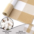 thumbnail image 5 of Buganda Buffalo Plaid Area Rug, Beige and White 2'X3' Washable Cotton Carpet, Indoor Outdoor Rugs for Living Room, Kitchen, Patio, All Season Home Decor, 5 of 8