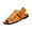 Ginger, variant on Closed Toe Leather Sandals, Leather Hollow Out Hook Loop Flat Fisherman Sandals Soft Bottom Hand Stitching Wading Sandals Summer Comfort Anti-Slip Casual Wading Beach Sandals, White 8