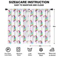 thumbnail image 2 of Blackout Kids Curtains,White Unicorn Head Pattern Childrens Insulated Curtains Set Of 2,Bedroom Essentials,Toddler Room Decor 52"x84", 2 of 5