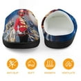 thumbnail image 5 of Kids Power Rangers Slippers Boys Girls Non-Slip Fuzzy House Slippers Warm Soft Plush Winter House Shoes Slip-On Shoes, 5 of 7