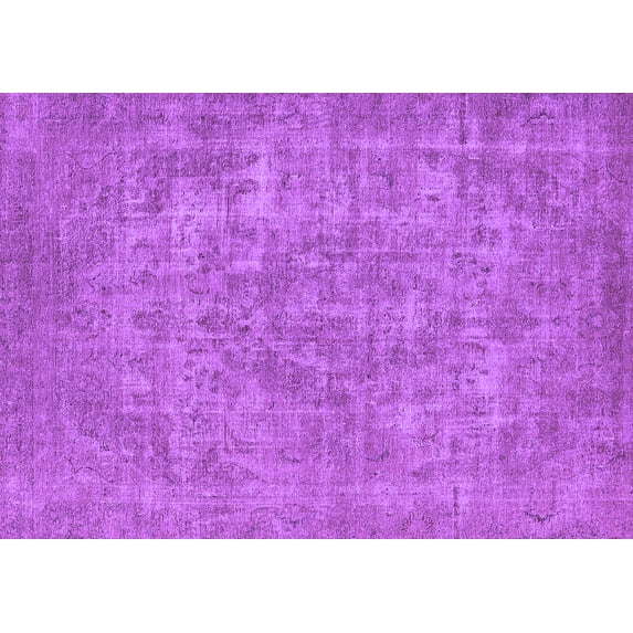Ahgly Company Indoor Rectangle Oriental Purple Industrial Area Rugs, 5' x 7'