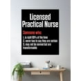 thumbnail image 2 of Lpn Licensed Practical Nurse Cool Rn Nursing Poster Wall Art, Modern Wall Decor, 16x24 UNFRAMED, 2 of 3