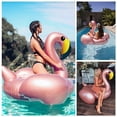 thumbnail image 4 of Flotador inflable para piscina Jasonwell con forma de flamenco, tamaño XL, para adultos y niños, 4 of 7