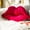 Rose Pink, variant on 3D Lips Soft Velvet valentine's day Decor Throw Pillows for Couch Bed Living Room, Insert Included, New Red, 24 X 12.5 inches