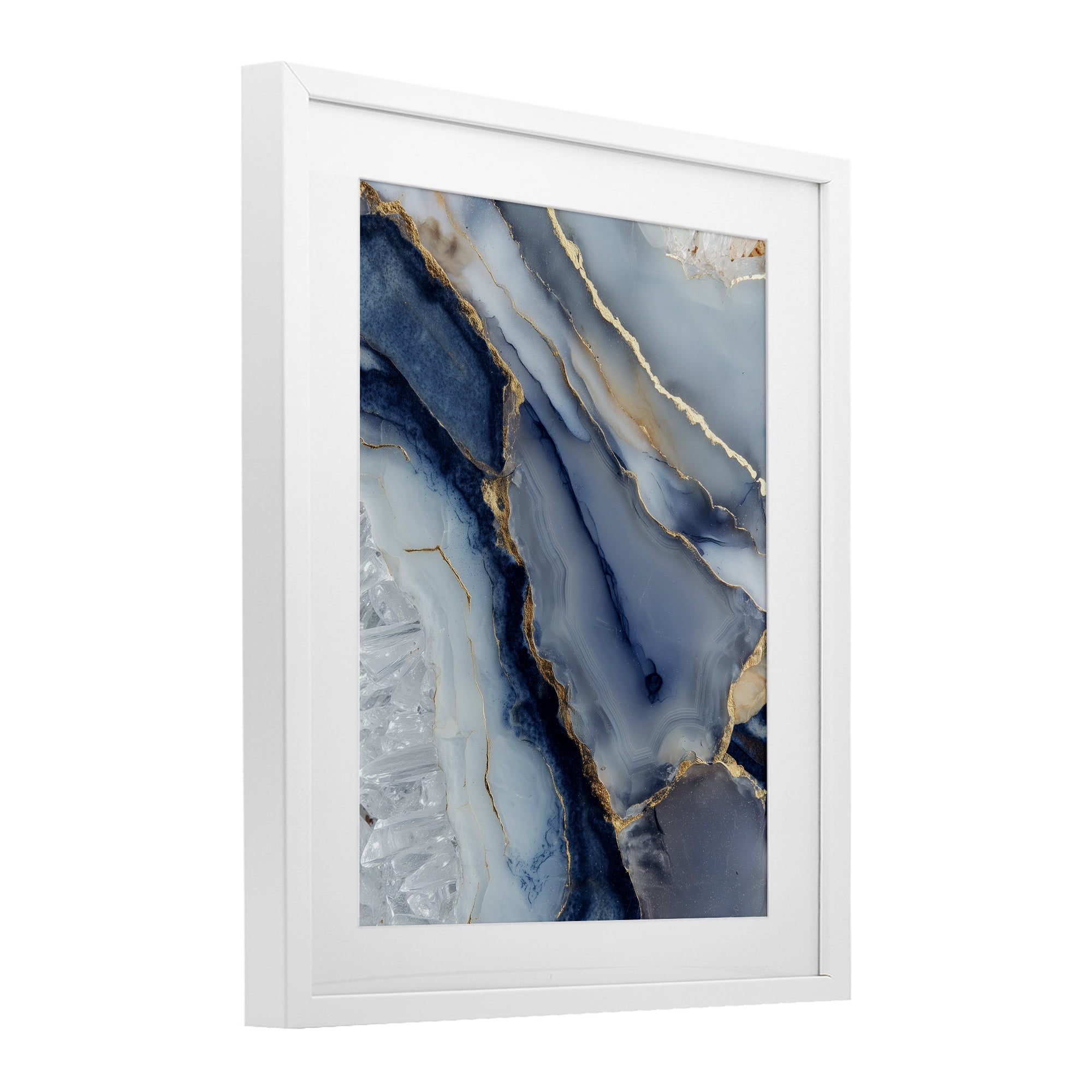 Stupell Industries Crystal Twilight Cracks White Framed Print Under Glass, design by Svetlana Aleynikova