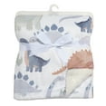 thumbnail image 6 of Lambs & Ivy Dino-Might Ultra-Soft Fleece Watercolor Dinosaur Baby Blanket, 6 of 7
