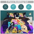thumbnail image 5 of Adventure Time 3 Pieces Bedding Set 3D Printed Lightweight Bed Quilt Set Comforter Cover Set for Girls Kids Teens, 1 Quilt Cover 2 Pillowcases 79"x90", 5 of 8