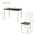 thumbnail image 7 of 5-Piece Dining Table Set for 4 Home Kitchen Table and Chairs Wood Dining Set, 7 of 7