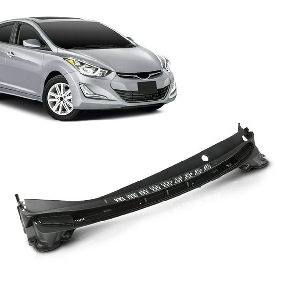 CROSSDESIGN Cowl Top Panel Vent Windshield Wiper Motor Cover Fit For 14-16 Hyundai Elantra