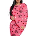 thumbnail image 3 of Conjunto de Pijama para Mujer Shendy Vendy Manga Larga Cuello Redondo con Estampado Transpirable, 3 of 4